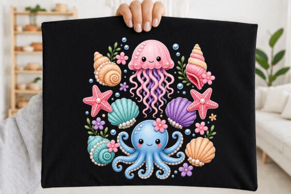 Cute Ocean Animals PNG & Sea Life Clipart for Adorable Designs