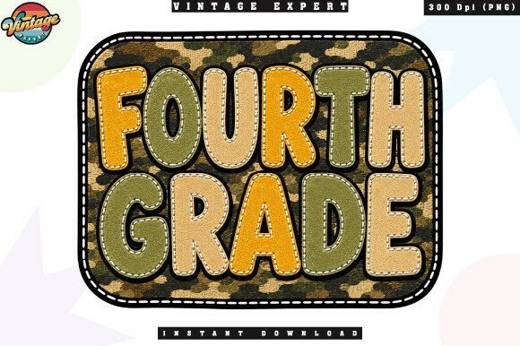 Fourth Grade Camo School Patchwork PNG: A Designer's Deep Dive