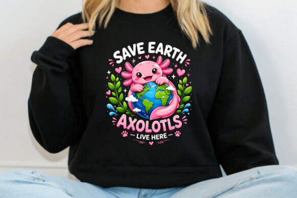 Save Earth Axolotls Live Here PNG: A Designer's Guide