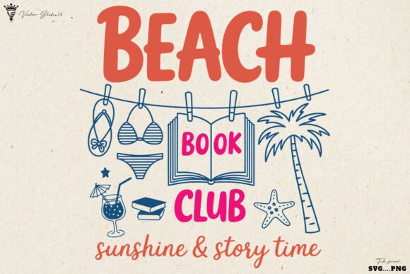 Sunshine & Story Time: The Ultimate Summer Reading SVG
