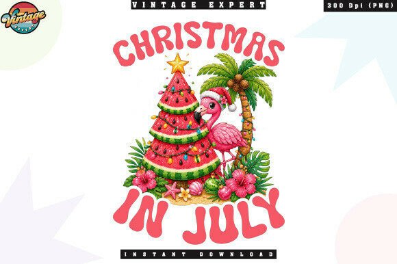 Tropical Flair: Mastering the Christmas in July Watermelon Tree PNG