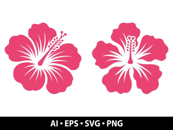 Tropical Vector Art: The Hibiscus Flower SVG Bundle