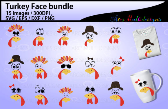 Turkey Face Svg Bundle: Your Ultimate Thanksgiving Design Toolkit